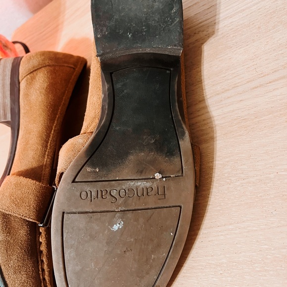 Franco Sarto Tan Suede Womens Loafer Shoes - Picture 8 of 8